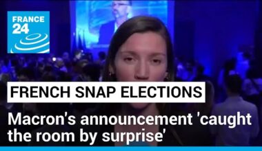 Macron's call for new elections 'caught the room by surprise' • FRANCE 24 English