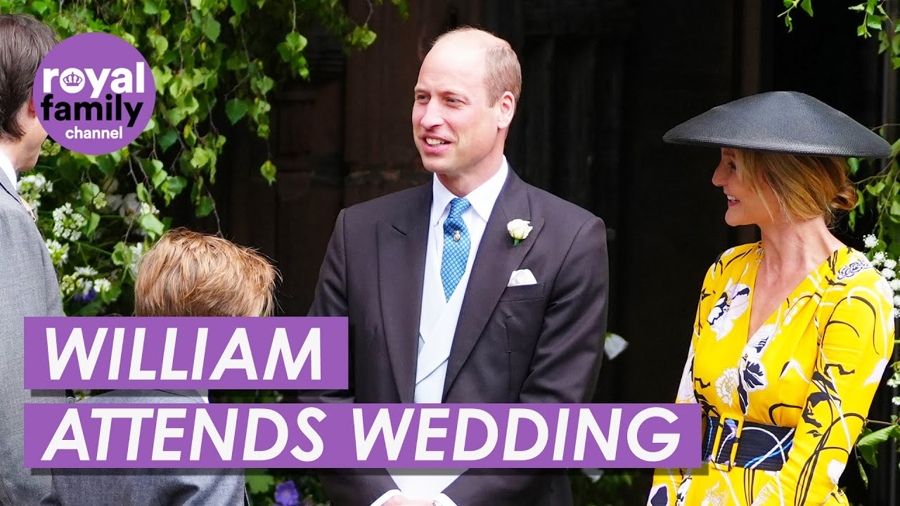 Prince William Attends The Wedding of Duke of Westminster and Olivia Henson