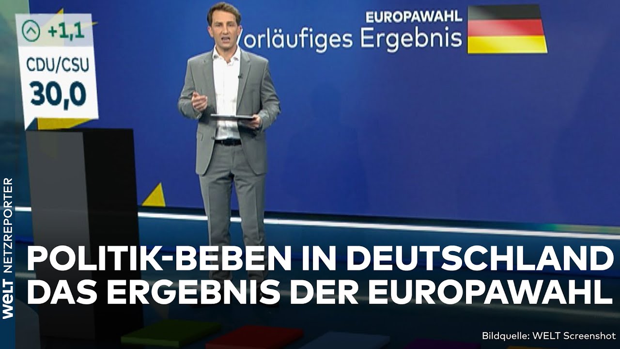 EUROPAWAHL: Politik-Beben! Klatsche für Ampel! So hat Deutschland gewählt