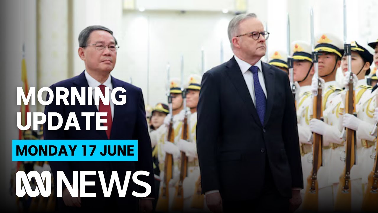 Chinese Premier to meet Albanese; Bruce Lehrmann in Toowoomba court; Ukraine peace summit | ABC News