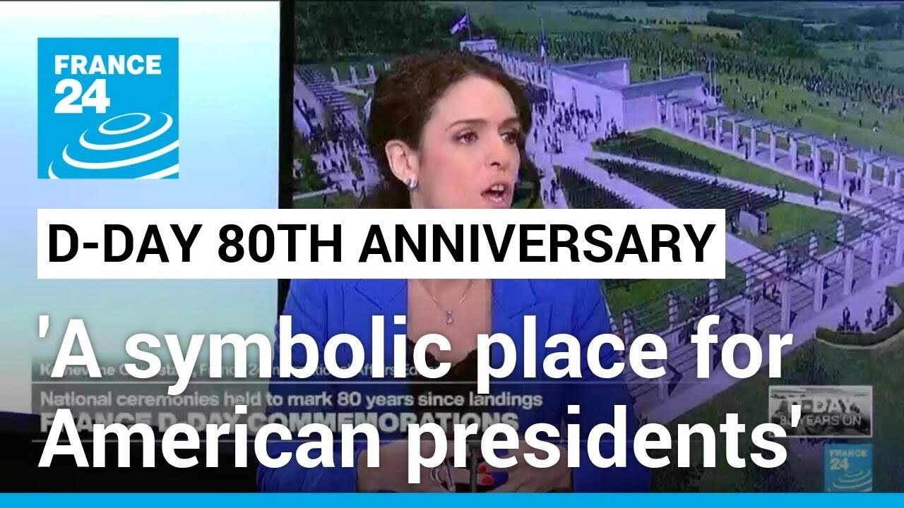Military Cemetery in Normandy 'a symbolic place for American presidents' • FRANCE 24 English