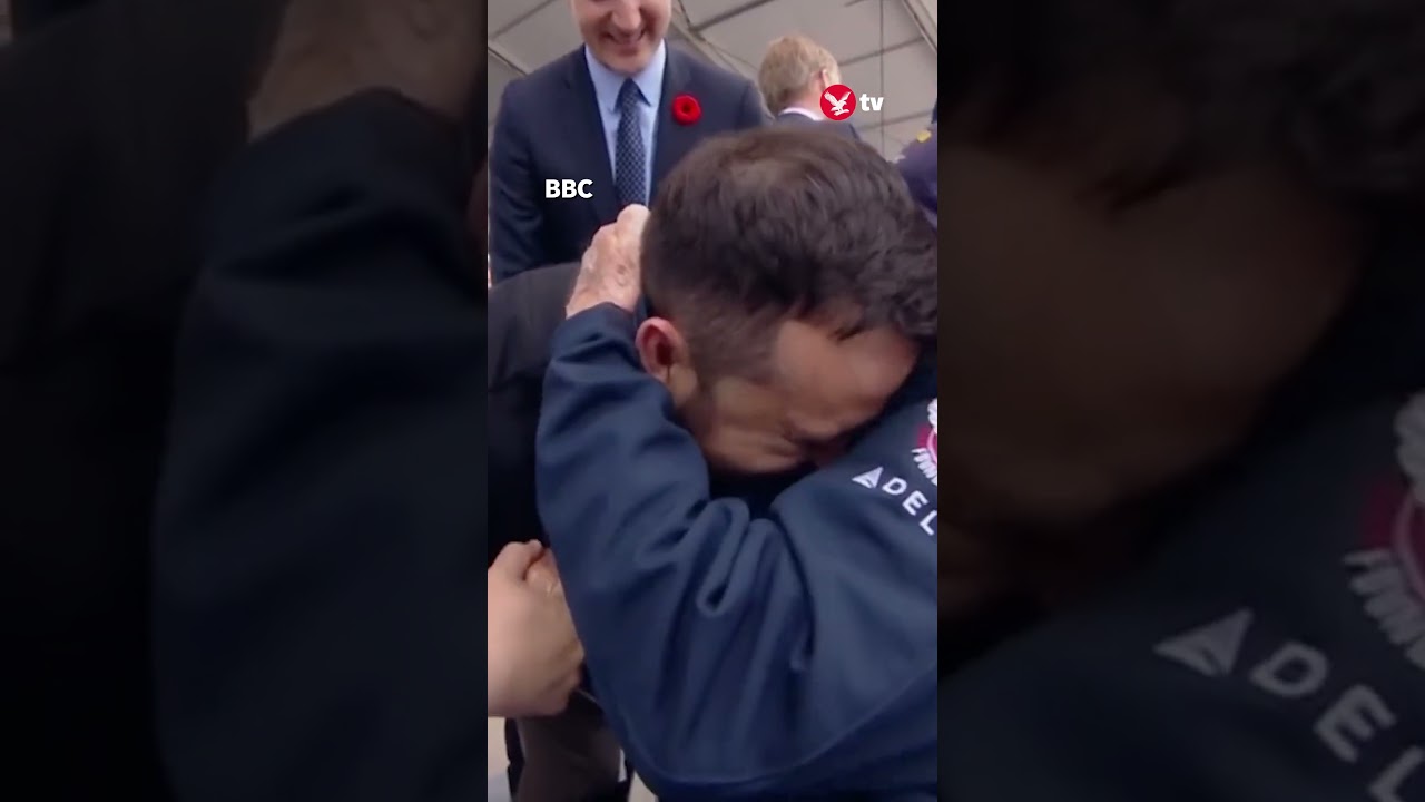Zelensky’s moving exchange with D-Day veteran: ‘You are the saviour’ #shorts