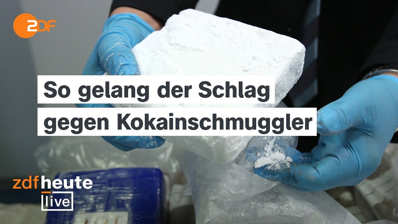 Rekord-Kokainfund: Ermittler berichten über Festnahme von Drahtziehern | ZDFheute live