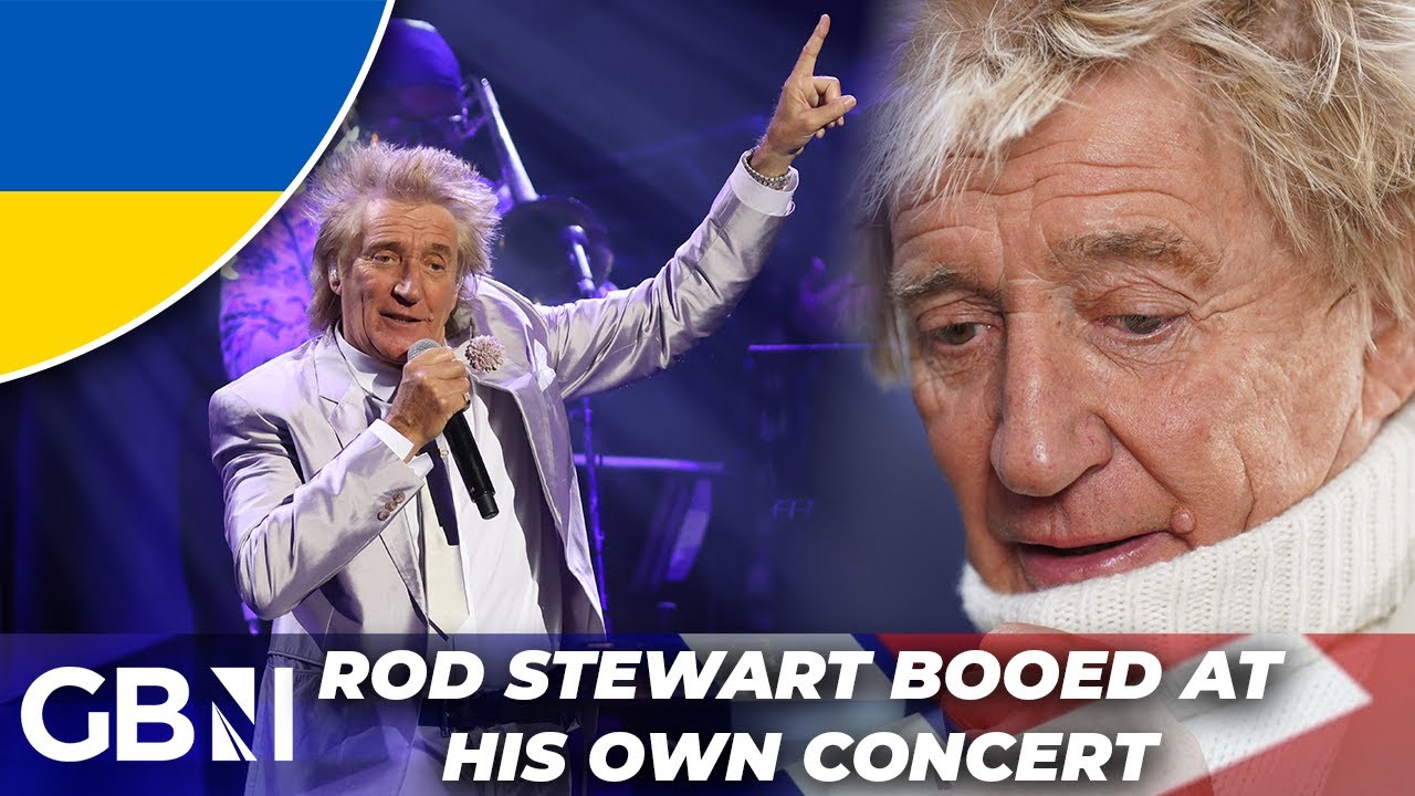 Rod Stewart 'BOOED' during German concert after projecting Ukraine flag in show of Zelenskyy support