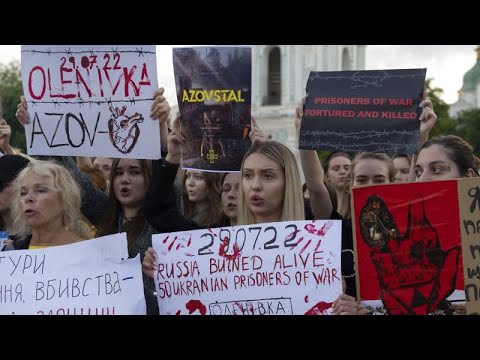 No Comment. Les proches des prisonniers de guerre ukrainiens manifestent à Kyiv | euronews 🇫🇷