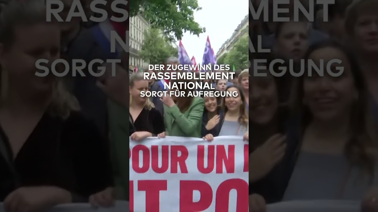 FRANKREICH: Massendemos! Hunderttausende gegen Rechtsruck! I WELT #shorts