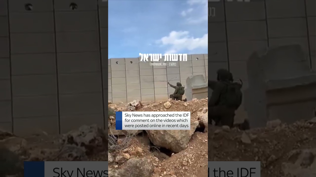 IDF appears to fire objects into Lebanon