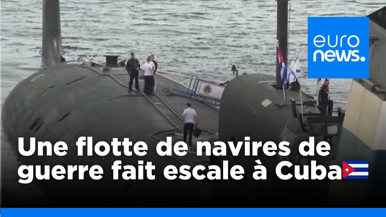 Les Cubains se pressent à La Havane pour monter à bord d'un navire de guerre russe | euronews 🇫🇷