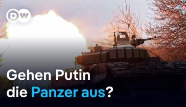 Krieg gegen die Ukraine - werden die russischen Panzer knapp? | DW Nachrichten