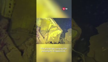 Lost plane wreckage likely from 1971 disappearance seen in underwater footage #shorts