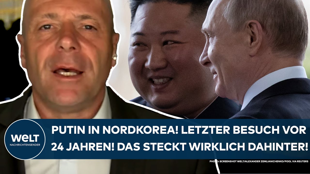 UKRAINE-KRIEG: Zuletzt vor 24 Jahren! Putin reist nach Nordkorea zu Kim Jong Un! Das steckt dahinter