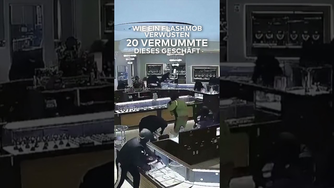 KALIFORNIEN: Spektakulärer Einbruch! 20 Vermummte überfallen Juwelier I WELT #shorts
