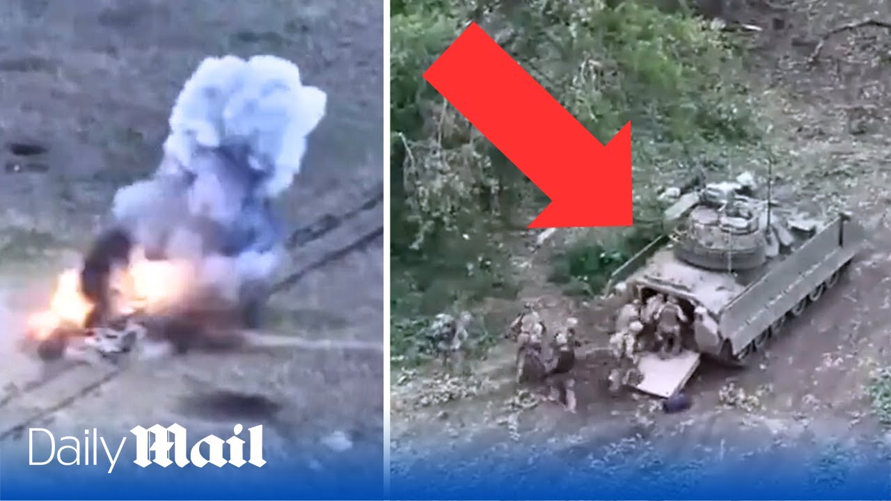 Ukrainian 'Skala' warriors storm Russian trench with Bradleys and capture enemy troops