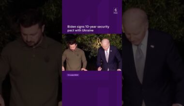 Biden signs 10-year security pact with Ukraine