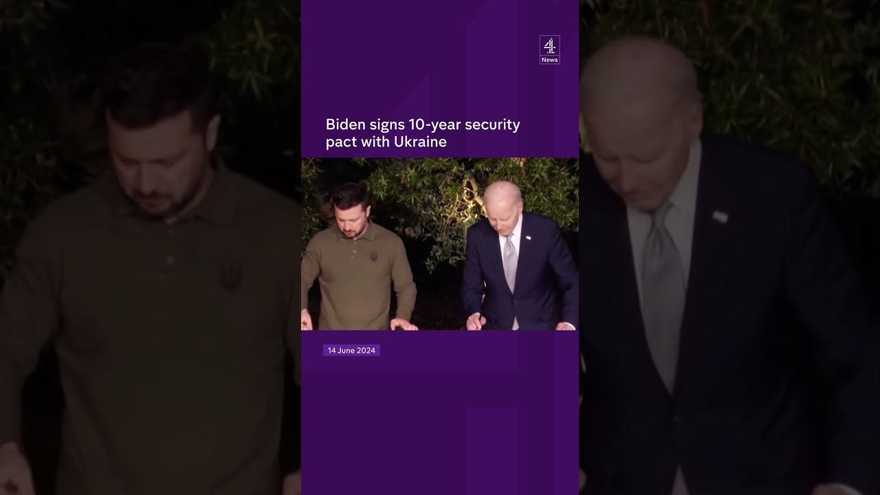 Biden signs 10-year security pact with Ukraine