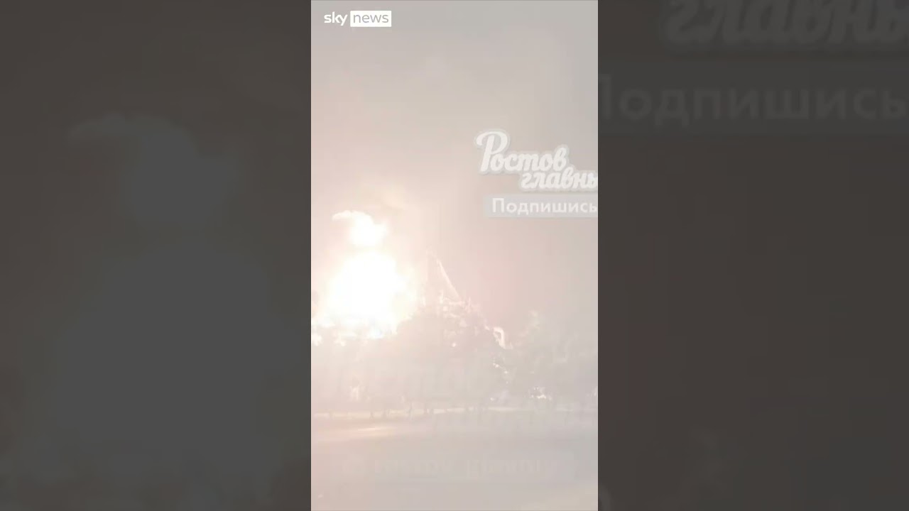 Rostov fire blamed on drone attack