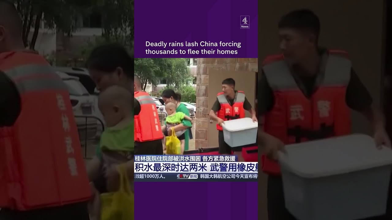 Deadly rains lash China forcing thousands to flee their homes