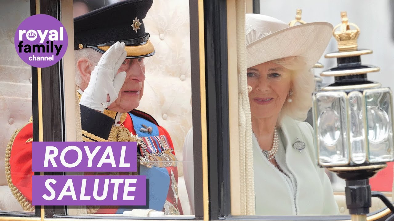 King and Queen Look Joyous at Spectacular Birthday Parade