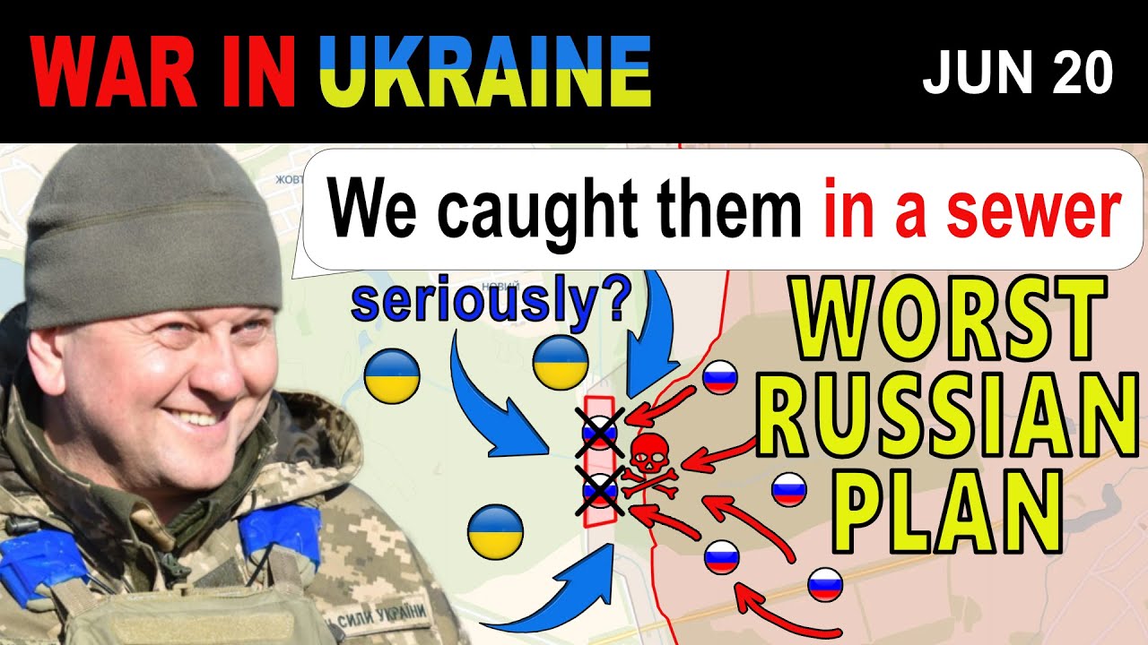 20 Jun: CAUGHT IN DIRT. Ukrainians Ambush A HUGE GROUP OF RUSSIANS HIDING IN THE PIPES.
