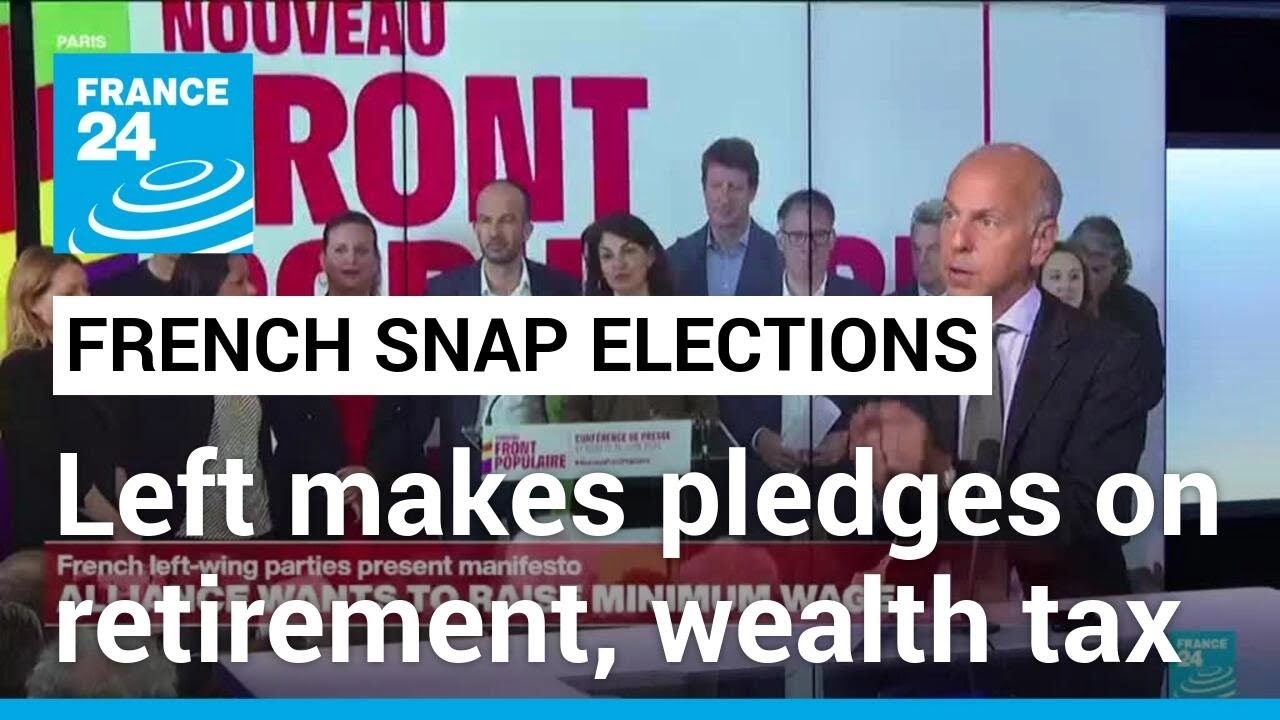 France's allied left seeks lower retirement age, wealth tax on rich • FRANCE 24 English