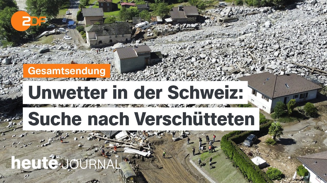 heute journal vom 22.06.2024 Schweiz-Unwetter, 50 Jahre Sparwasser-Tor, Habeck in China (english)