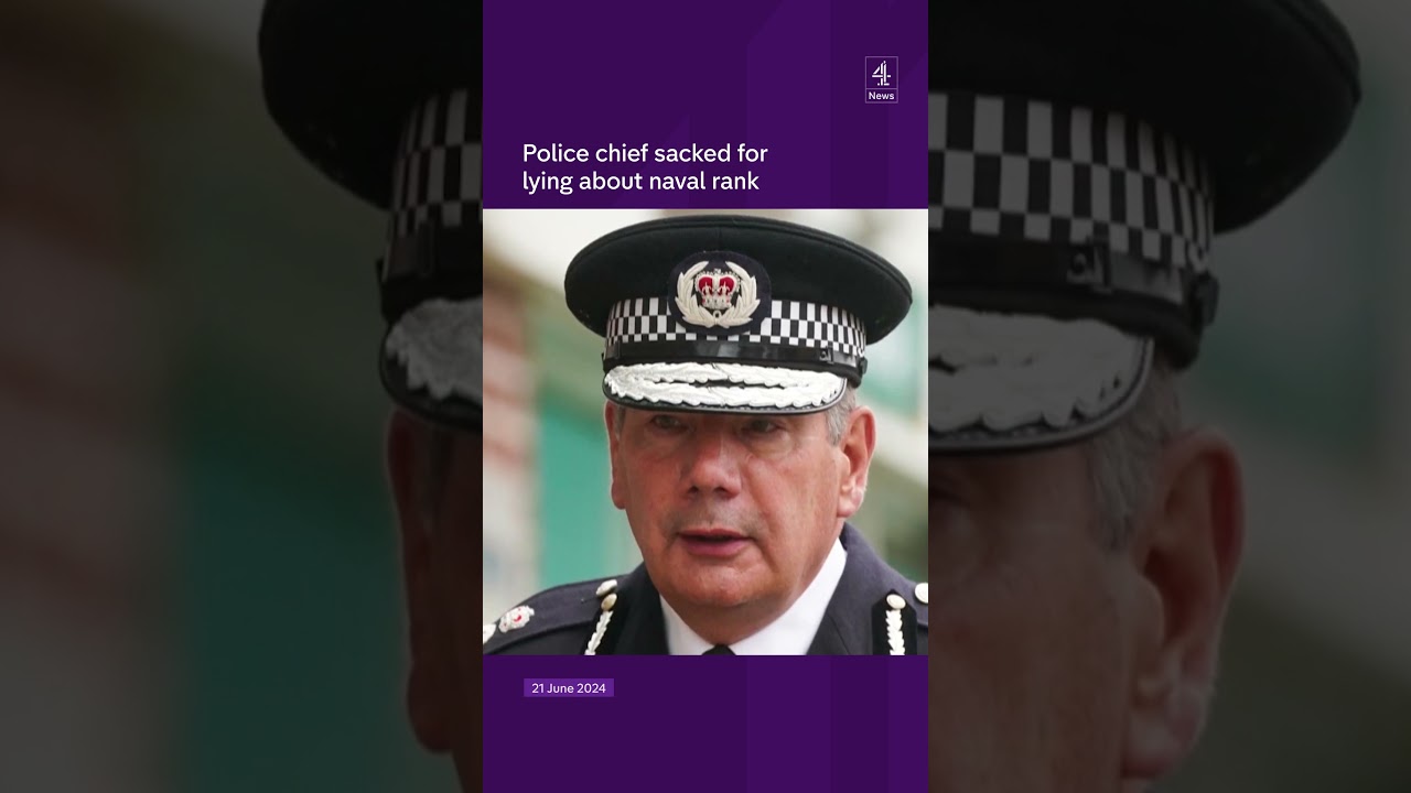 Police chief sacked for lying about naval rank
