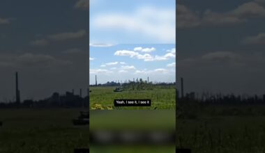 Moment Ukraine drone destroys Russian tank