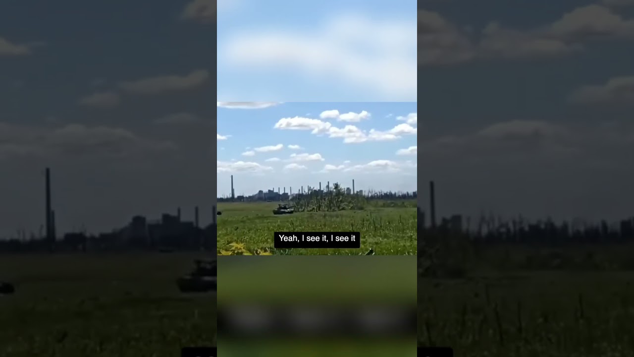 Moment Ukraine drone destroys Russian tank