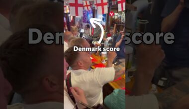 Nigel Farage celebrates just as Denmark score against England #news #sport #shorts