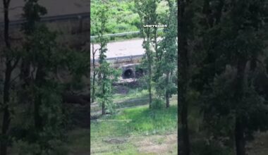 Ukrainian military found & destroyed a Russian field ammunition depot #warinukraine #shorts #russia