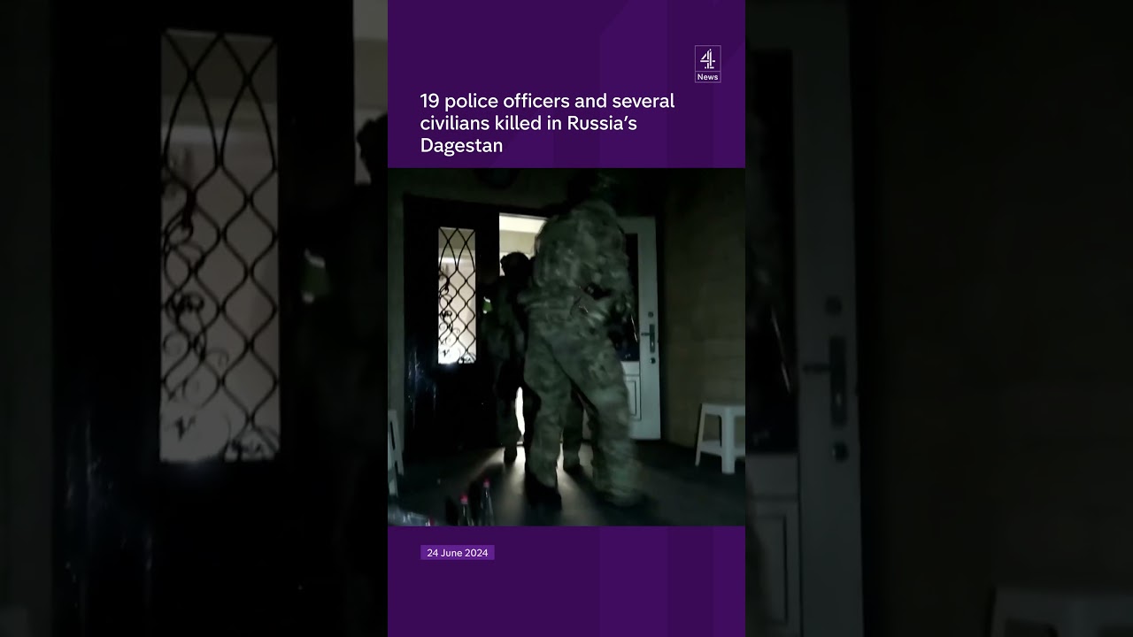 19 police officers and several civilians killed in Russia's Dagestan