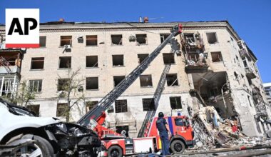Aftermath of Russian bomb attack on Ukraine’s second largest city of Kharkiv
