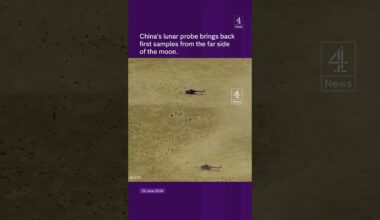 China's lunar probe brings back first samples from the far side of the moon.