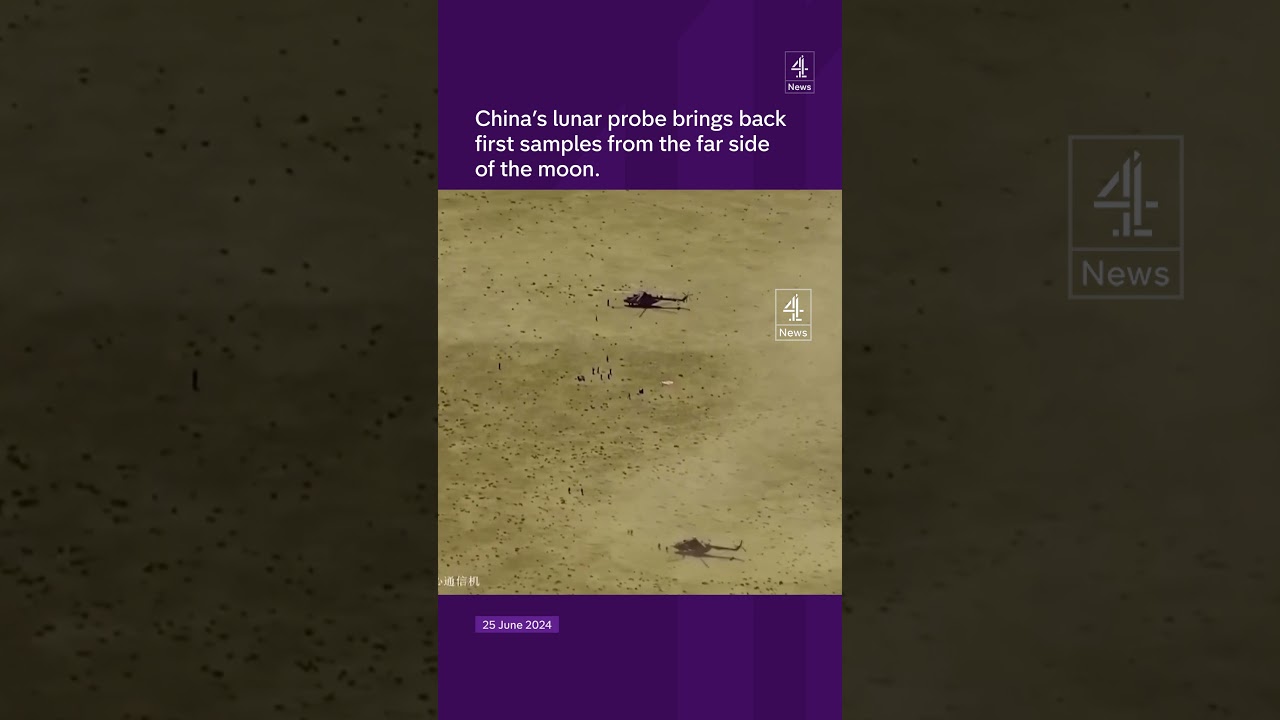 China's lunar probe brings back first samples from the far side of the moon.