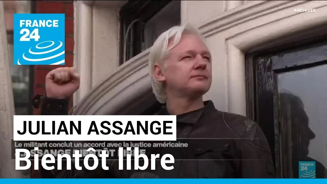 Julian Assange "libre" après un accord avec la justice américaine, annonce WikiLeaks • FRANCE 24