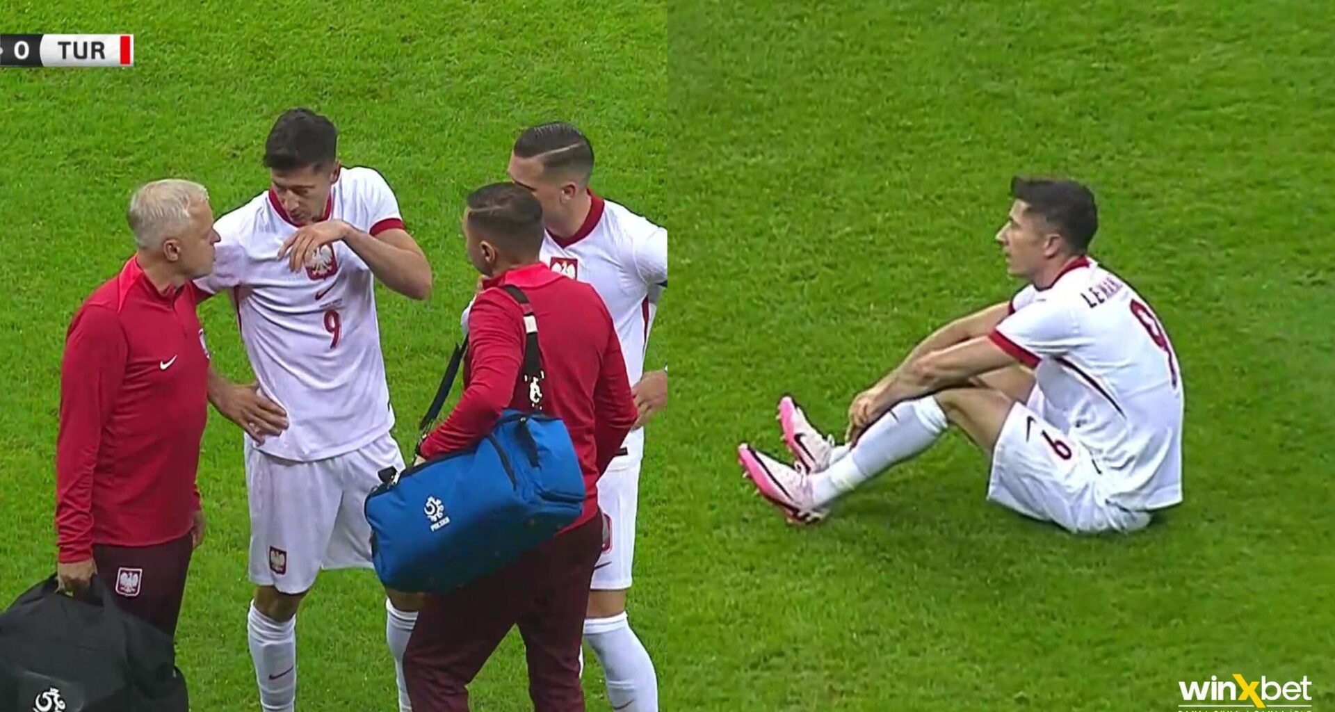 Robert Lewandowski is out with a injury vs Turkey