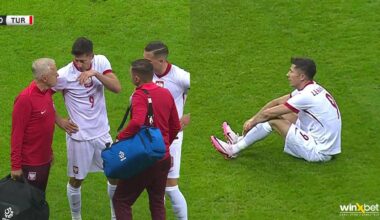 Robert Lewandowski is out with a injury vs Turkey