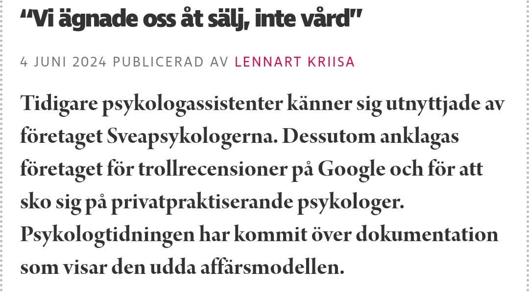 Psykologtidningen: