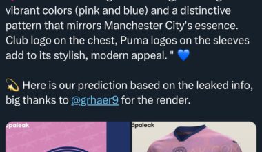 The colour scheme for Noel’s 4th kit has been leaked.