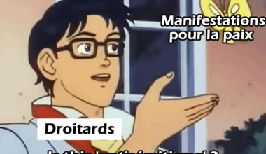 Protester contre le massacre de civils ... cet étrange concept