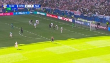 Josko Gvardiol brave save against Albania at 90+4'