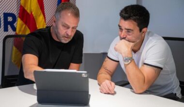 Flick and Deco at Ciutat Esportiva today