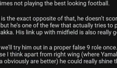 Just me or does anybody else disagree with this comment as well? I am yet to see any convincing reason as to why Ferran should stay