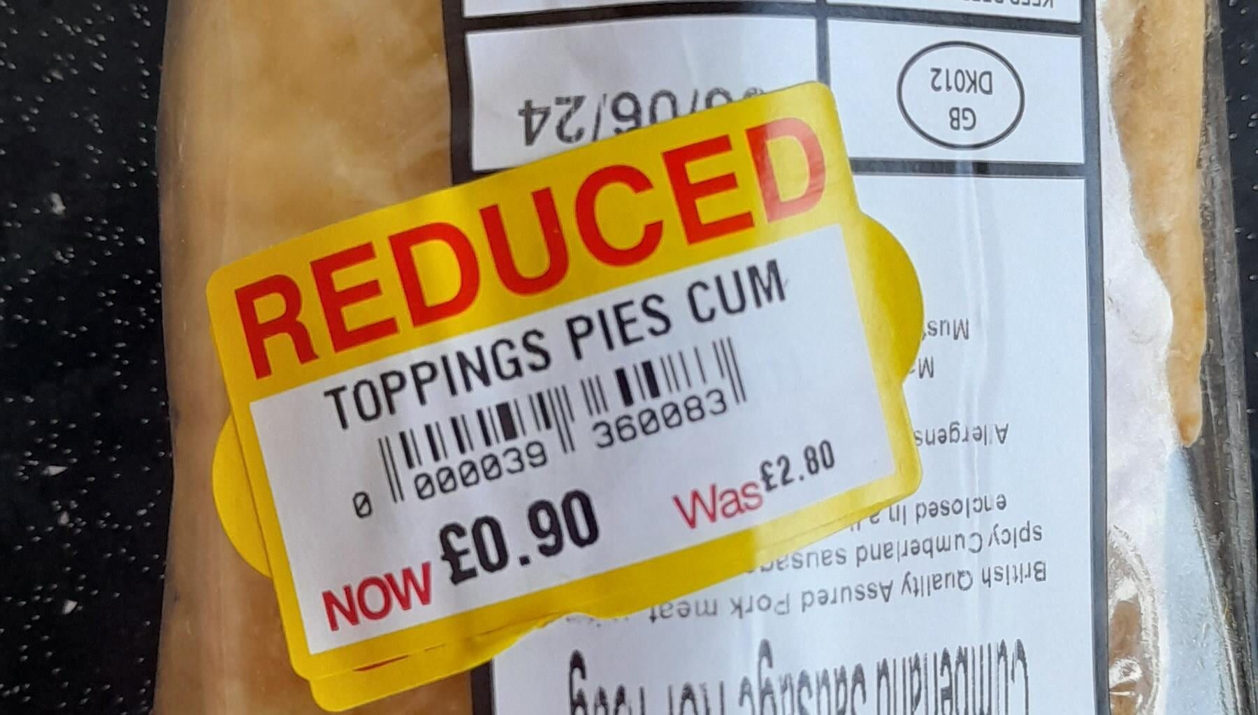 I'm sorry, what are you topping your pies with?