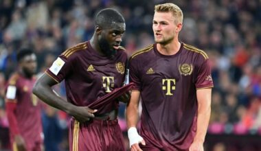 Upamecano is a candidate for sale. Bayern would be willing to talk, should a big offer come in this summer. Dier is planned as part of the team next season. Matthijs de Ligt is definitely expected to stay. The Dutchman is very popular and is a leading player at Bayern [@Plettigoal, @SkySportNews]