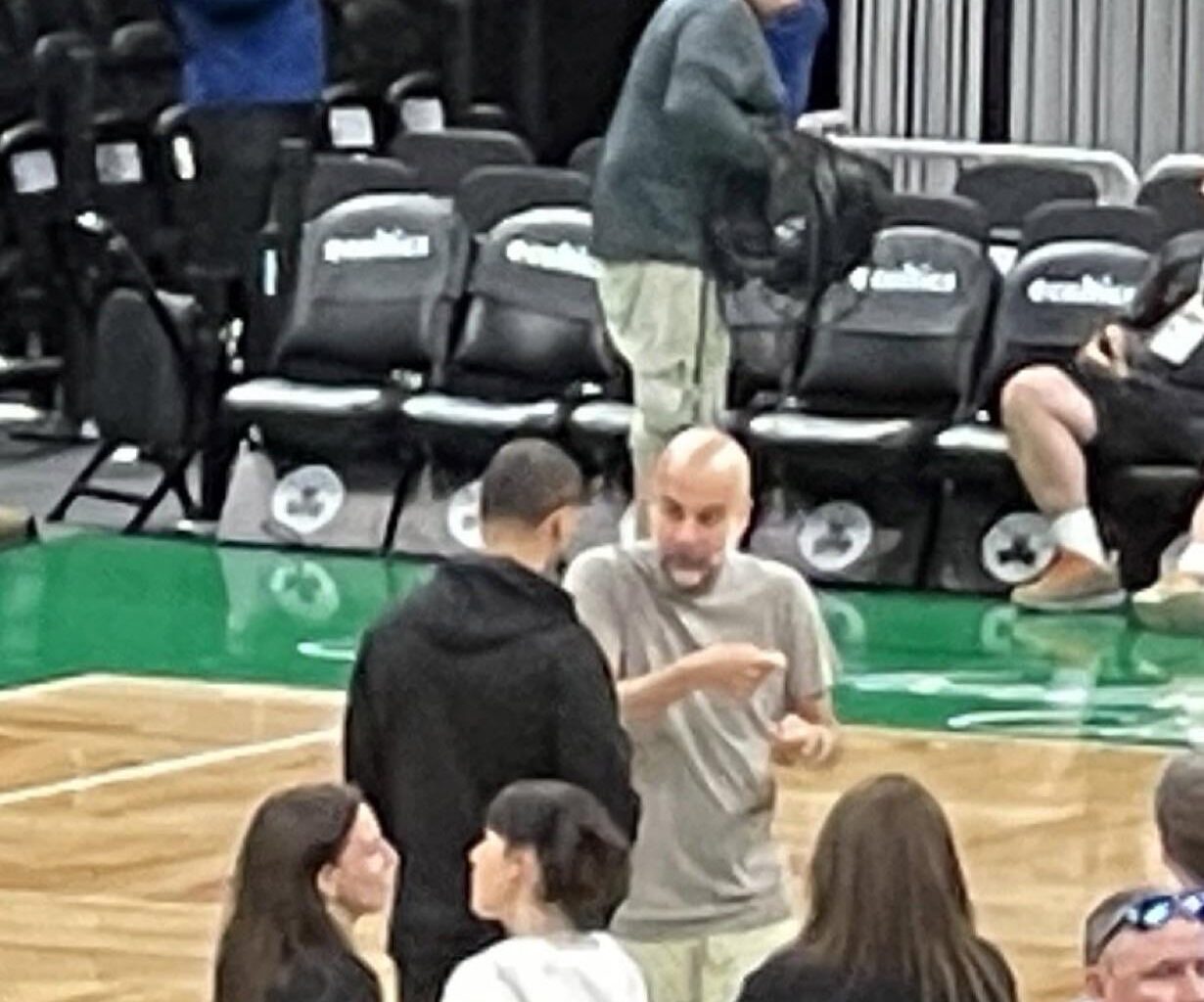 Pep coaching up Celtics coach Joe Mazzulla
