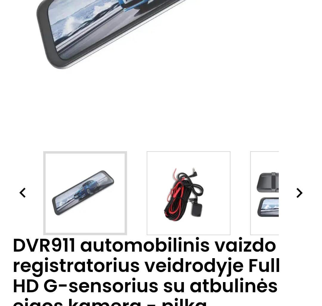 Veidrodelis su kamera