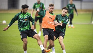 Stindl über Reitz: "Er ging uns total auf den Keks, weil er so aggressiv spielte. Ich habe ein paar Worte mit ihm gewechselt. Er hat aber genauso weitergespielt. Wir sind dann auf ihn zugegangen und sagten: 'Pass auf' Bevor die Stimmung zu sehr hochkochte, hat Trainer Rose das Training abgebrochen."