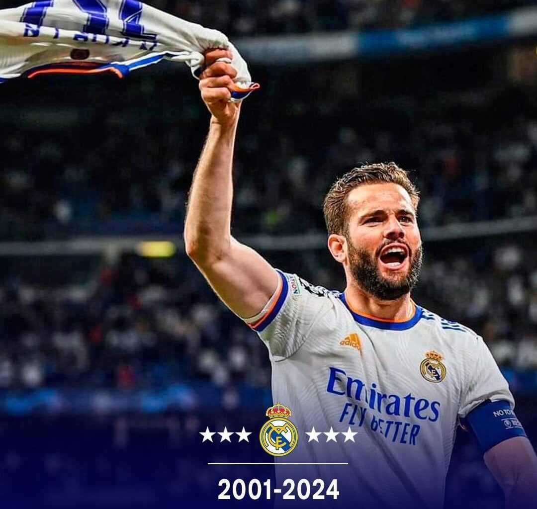 [Nacho] I say goodbye to you after 24 years of absolute dedication, passion and enthusiasm. I would like you to remember me as a youth player who gave everything for his club. From today I will shout every title and every goal of this incredible family. Real Madrid of my heart!
