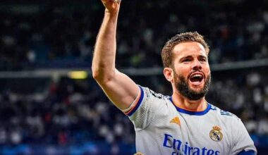 [Nacho] I say goodbye to you after 24 years of absolute dedication, passion and enthusiasm. I would like you to remember me as a youth player who gave everything for his club. From today I will shout every title and every goal of this incredible family. Real Madrid of my heart!